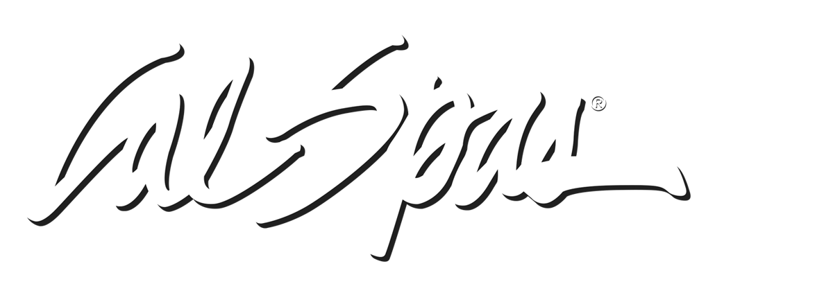 Calspas White logo hot tubs spas for sale Eagan